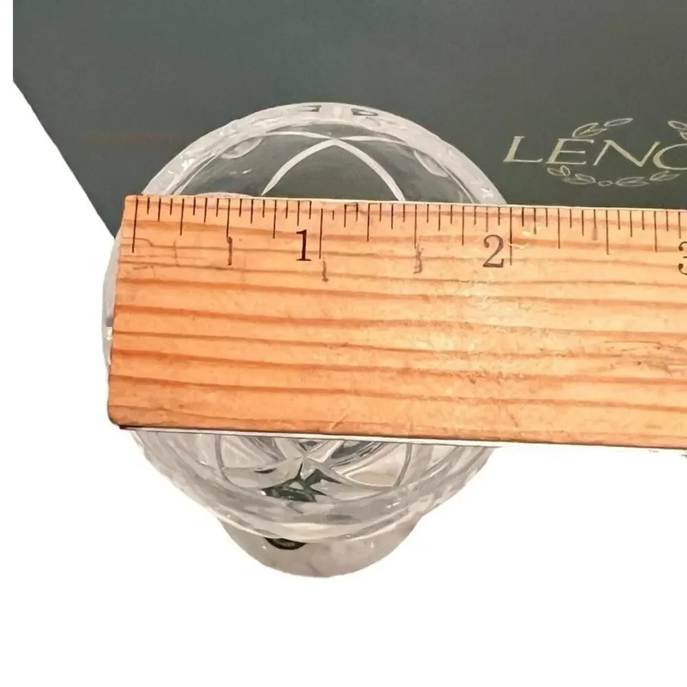 NEW VTG Lenox Crystal Candlestick Set Savannah Collection Slovenia 8